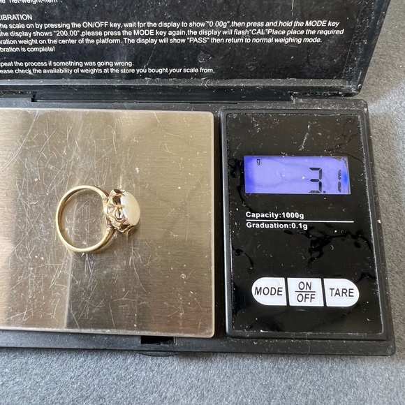 10K yellow gold and opal ring - Picture 4 of 15